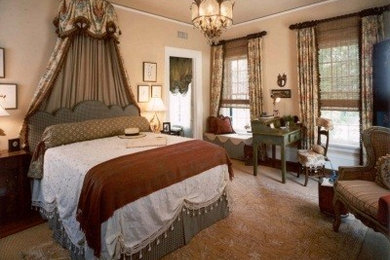 Elegant bedroom photo in Raleigh