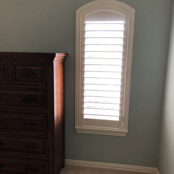 Shutters give privacy & light