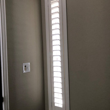 Shutters give privacy & light