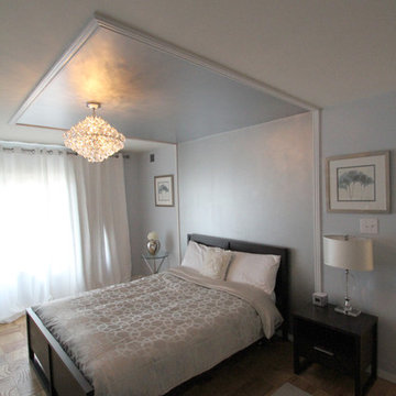 Silver themed bedroom