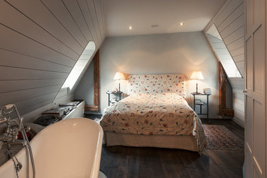 Inspiration for a farmhouse bedroom in Stockholm.