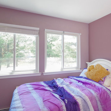Sliding Windows in Colorful Kids Bedroom