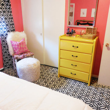 Small, Pink Teen Bedroom