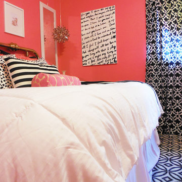 Small, Pink Teen Bedroom