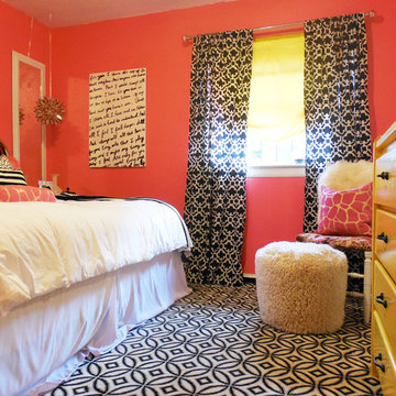 Small, Pink Teen Bedroom