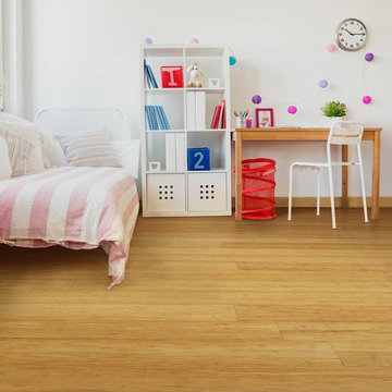 Solid Brushed Natural Strand Woven Bamboo Flooring