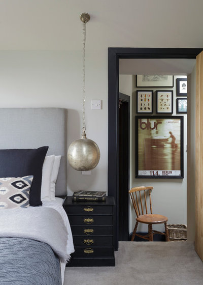 Farmhouse Bedroom by Nicola O'Mara Interior Design Ltd