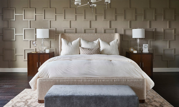 Transitional Bedroom by Tina Marie Interior Design