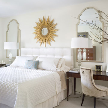 South Florida Condo bedroom with desk as side table
