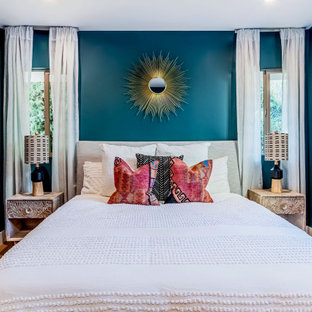 Cool teal blue bedroom ideas 75 Beautiful Turquoise Bedroom Pictures Ideas August 2021 Houzz