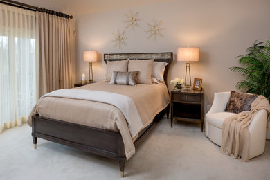 Inspiration for a transitional bedroom remodel in Columbus