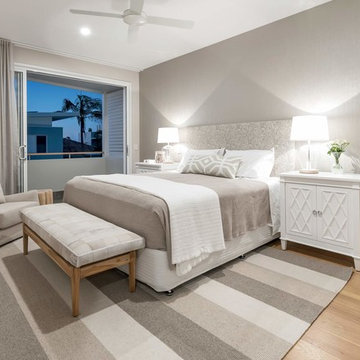 Spacious Coastal Modern Bedroom - Seashell Residence