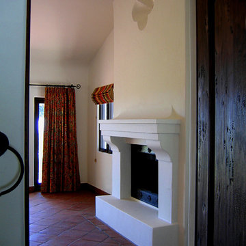 Spanish Fireplace in Master Bedroom