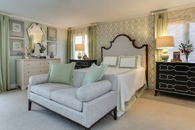 Bedroom - transitional bedroom idea in Raleigh