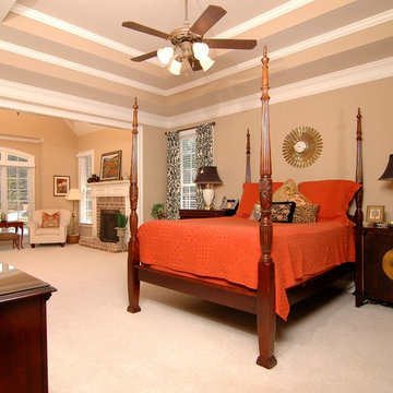 St. Louis, MO New Colonial Home Design: Master Bedroom