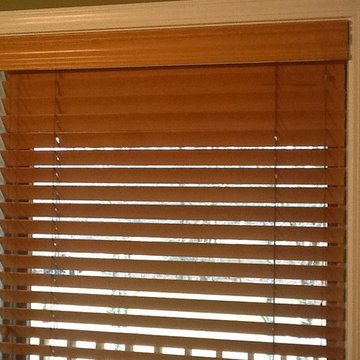 Stained Wood Blinds