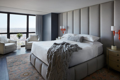 フィラデルフィアにあるトランジショナルスタイルのおしゃれな寝室