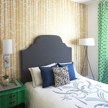 Stenciling a Guest Bedroom