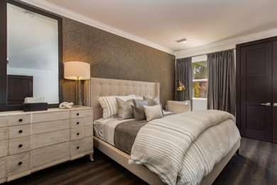 Transitional bedroom photo in Orange County