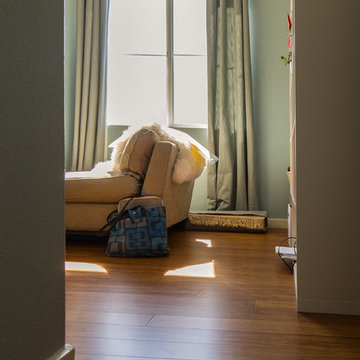 Strand Woven Bamboo Flooring in Guest Room