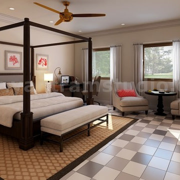 Stylish Designed Bedroom Ideas by Yantram 3d interior rendering services Vegas