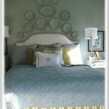 Feminine Blue And White Bedrooms