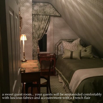 Sweet guest room in a vintage home