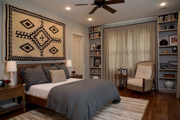 Transitional Bedroom by Laura Roberts Design
