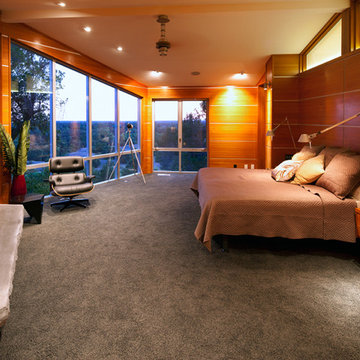 Teak Paneled Master Suite with an Incredible View