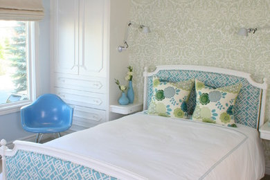 トロントにあるコンテンポラリースタイルのおしゃれな寝室のインテリア