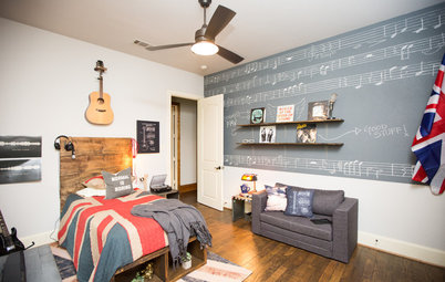 Room of the Day: Bedroom Composed Around a Teen’s Passion for Music