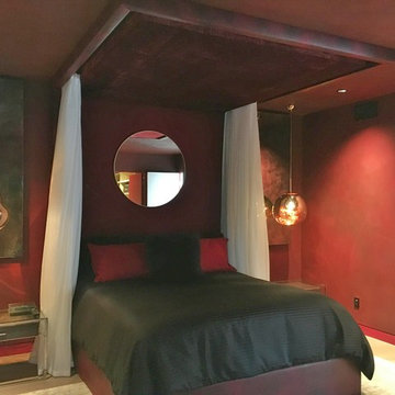 Textured Walls with Faux Red