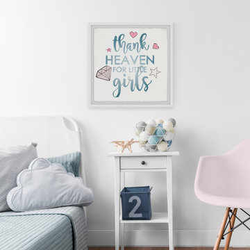 "Thank Heaven for Little Girls II" Framed Painting Print