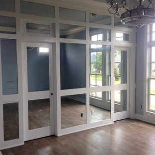 This is an example of an arts and crafts bedroom in Other.