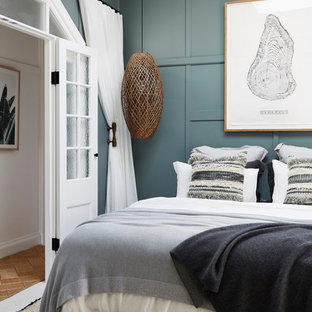 75 Beautiful Tropical Bedroom With Blue Walls Pictures Ideas November 2020 Houzz