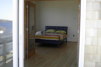 Minimalist bedroom photo in Portland Maine