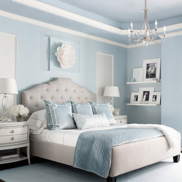 75 Bedroom With Blue Walls Ideas You Ll, Baby Blue Bedroom Ideas