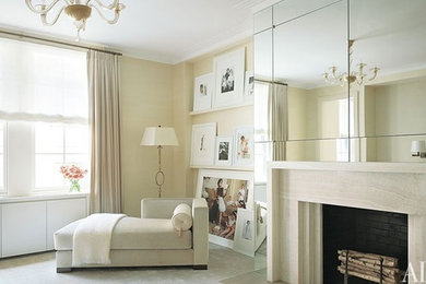 Inspiration for a contemporary bedroom remodel in New York