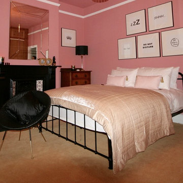 The pink bedroom