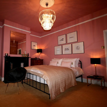 The pink bedroom