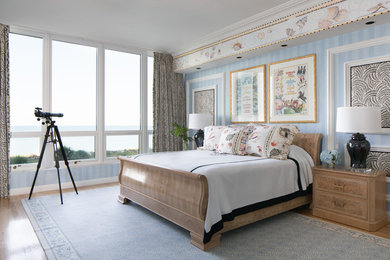 Inspiration for a coastal bedroom in Tampa.