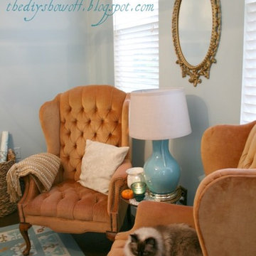 Thrifty Guest Room and Stenciled Floor