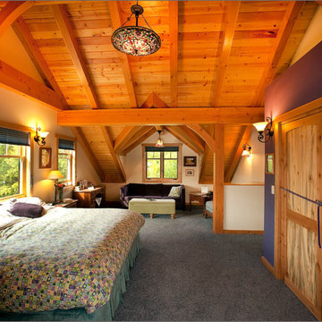 Timber Frame Master Bedroom