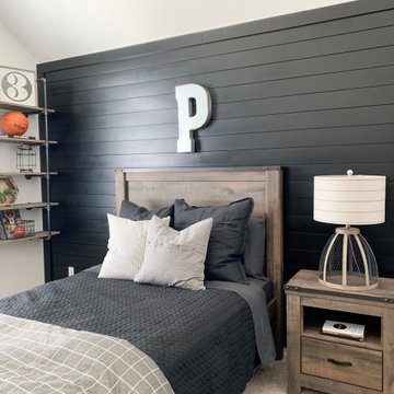 Black Shiplap Accent Wall - Photos & Ideas | Houzz