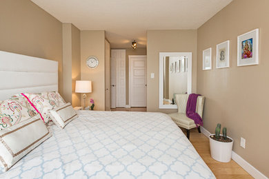 Small minimalist bedroom photo in Vancouver