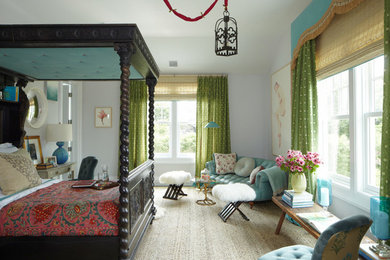 Inspiration for a coastal bedroom remodel in New York