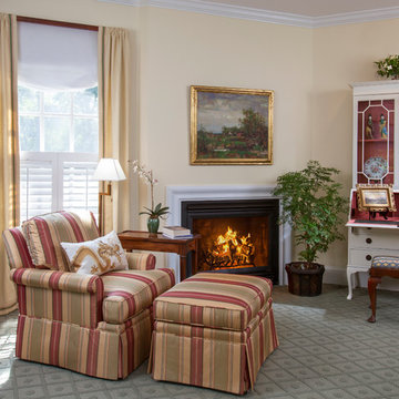 Traditional Master Bedroom- Fireplace