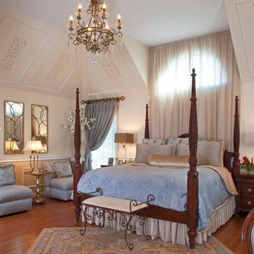 Traditional Master Bedroom in a Soft Blue Palette