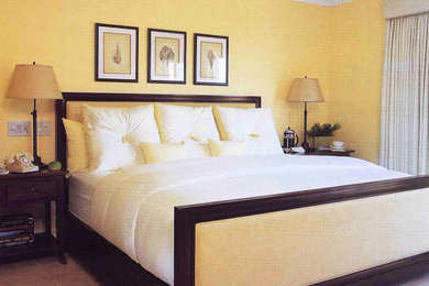 ロサンゼルスにあるトラディショナルスタイルのおしゃれな寝室のインテリア