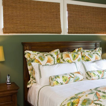 Transitional Island Style Guest Bedroom Design Ho'olei at Grand Wailea